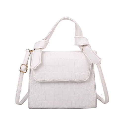 Icy Stone Croco Pattern Handbag