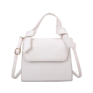 Icy Stone Croco Pattern Handbag