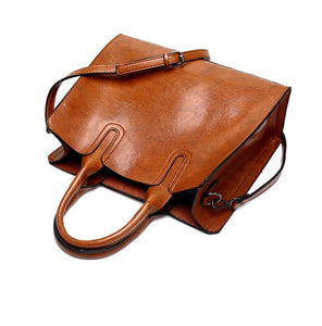 Trunk Tote PU Leather Handbag